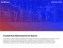 Tablet Screenshot of poolserviceboerne.com